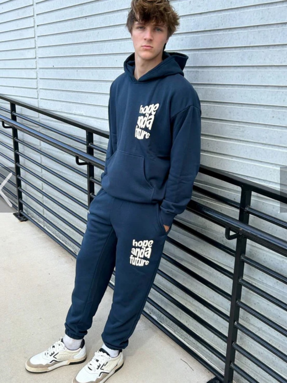 ELEVATED FAITH “HOPE AND A FUTURE”NAVY UNISEX SWEATPANT SZ M - Picture 2 of 13